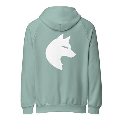 Animor Merch Hoodie mit großem weißem Animor Logo auf dem Rücken.