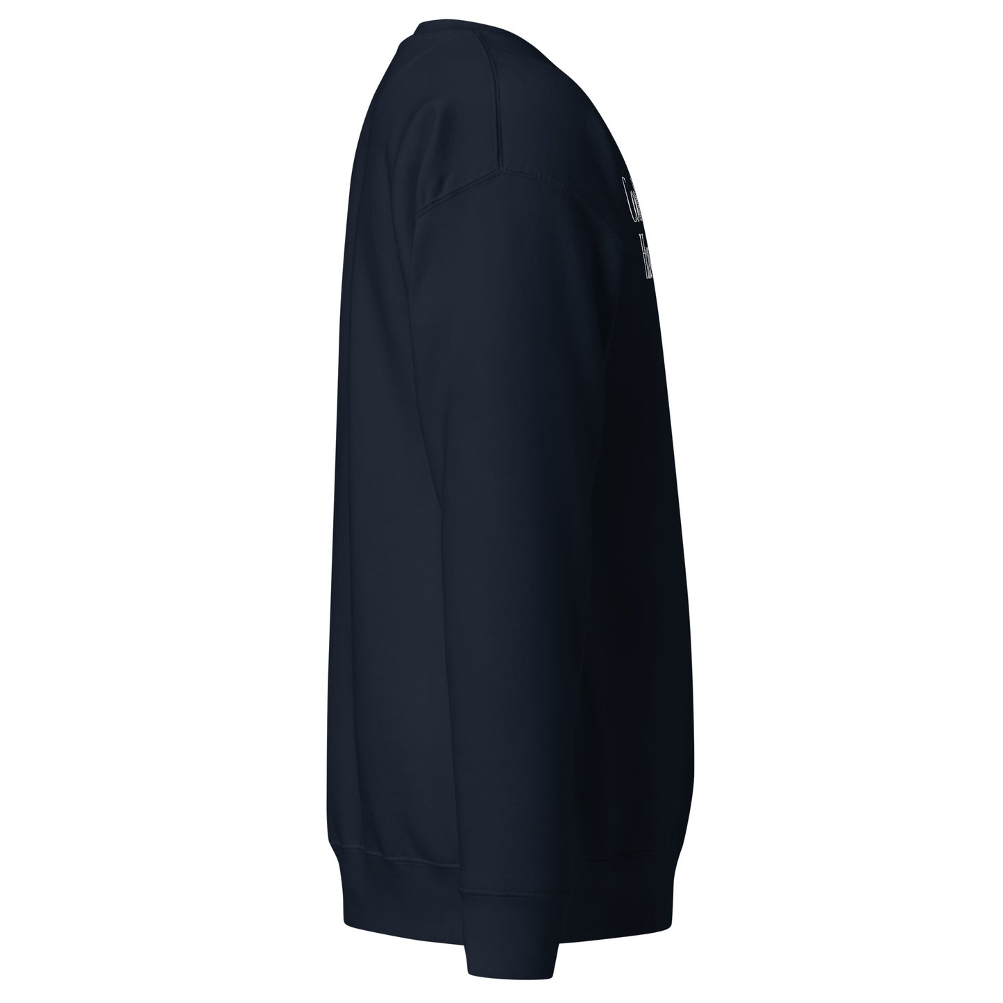 Sweatshirt mit weißem Schriftzug "Cool People Have Cats" auf der Vorderseite