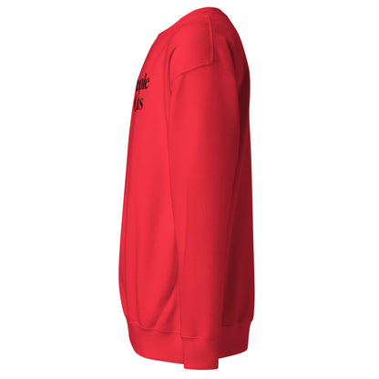 Sweatshirt mit schwarzem Schriftzug "Cool People Have Cats" auf der Vorderseite