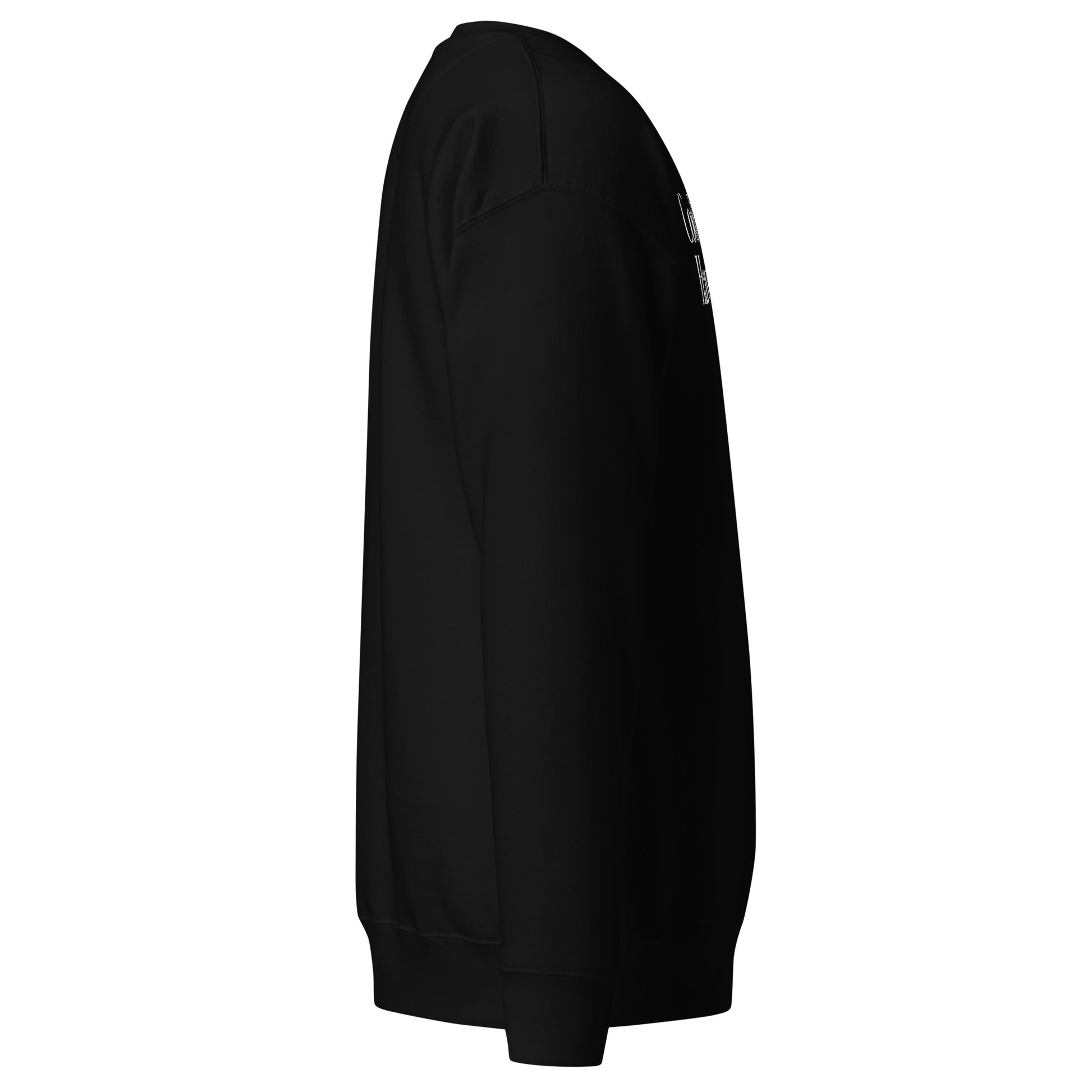 Sweatshirt mit weißem Schriftzug "Cool People Have Dogs" auf der Vorderseite