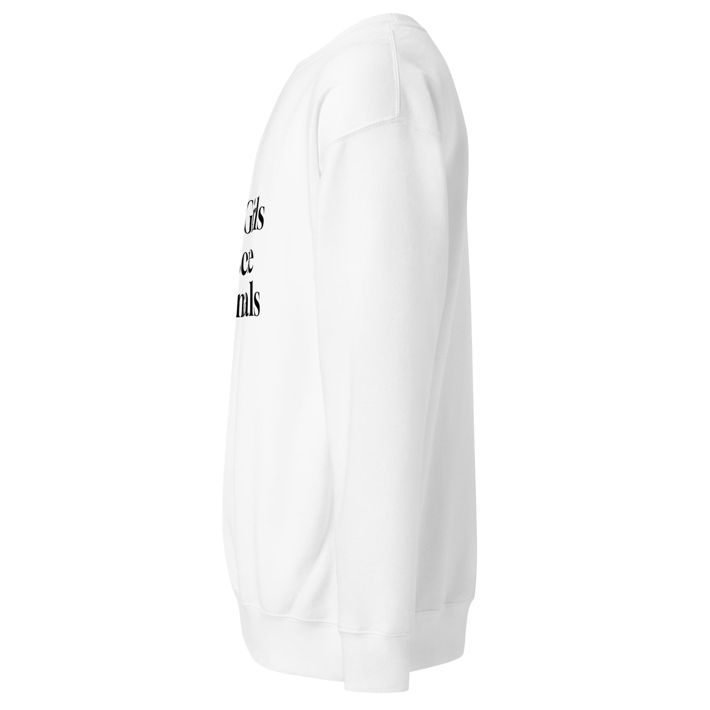 Sweatshirt mit schwarzem Schriftzug Hot Girls Rescue Animals