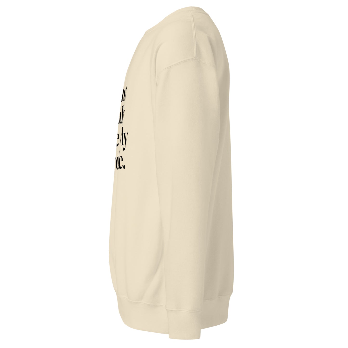 Sweatshirt mit schwarzem Schriftzug I Just Really Love My Birdie.