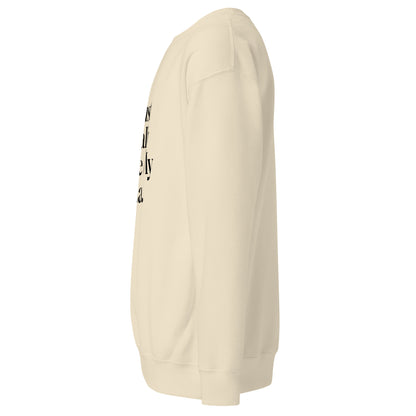 Sweatshirt mit schwarzem Schriftzug I Just Really Love My Cat.