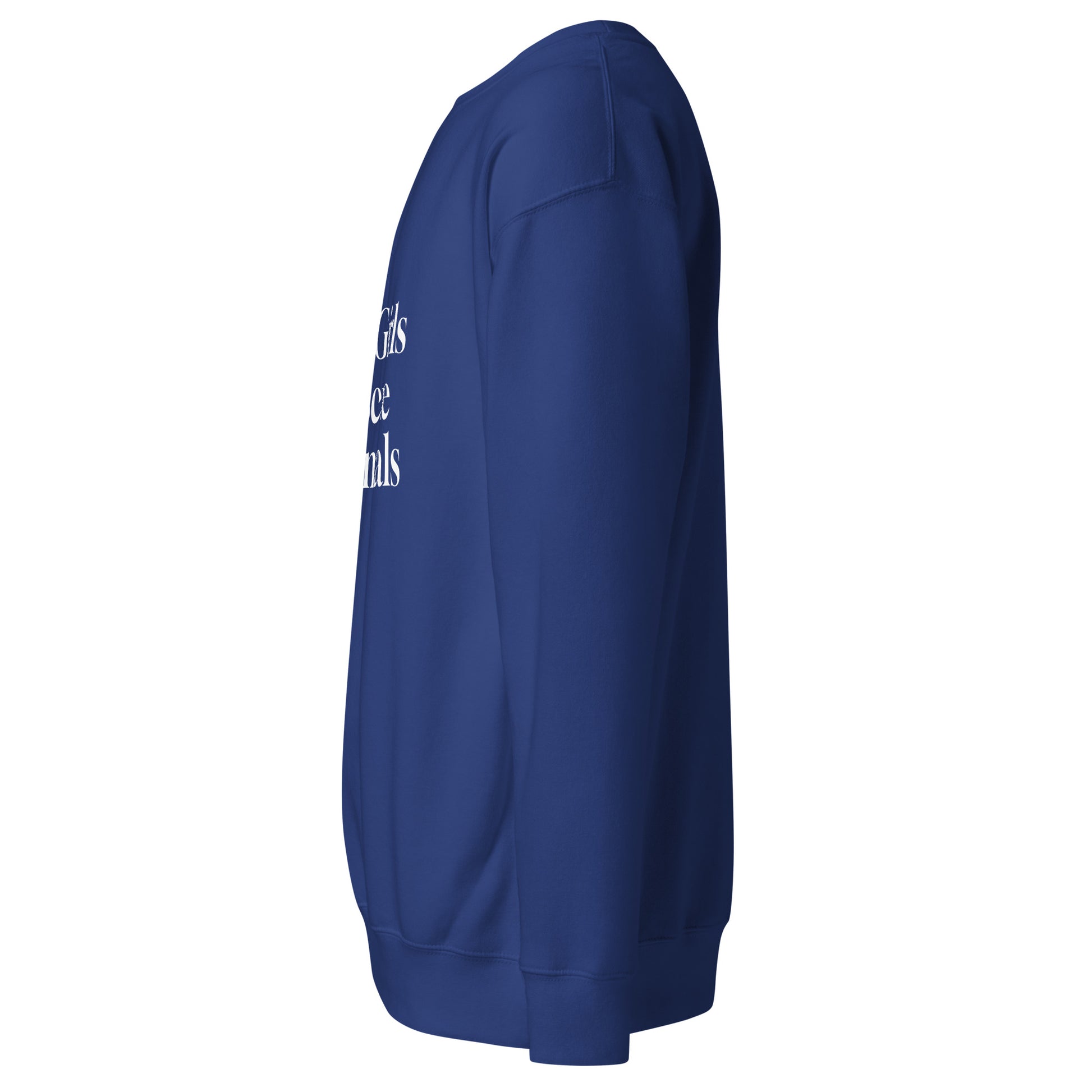 Sweatshirt mit weissem Schriftzug Hot Girls Rescue Animals