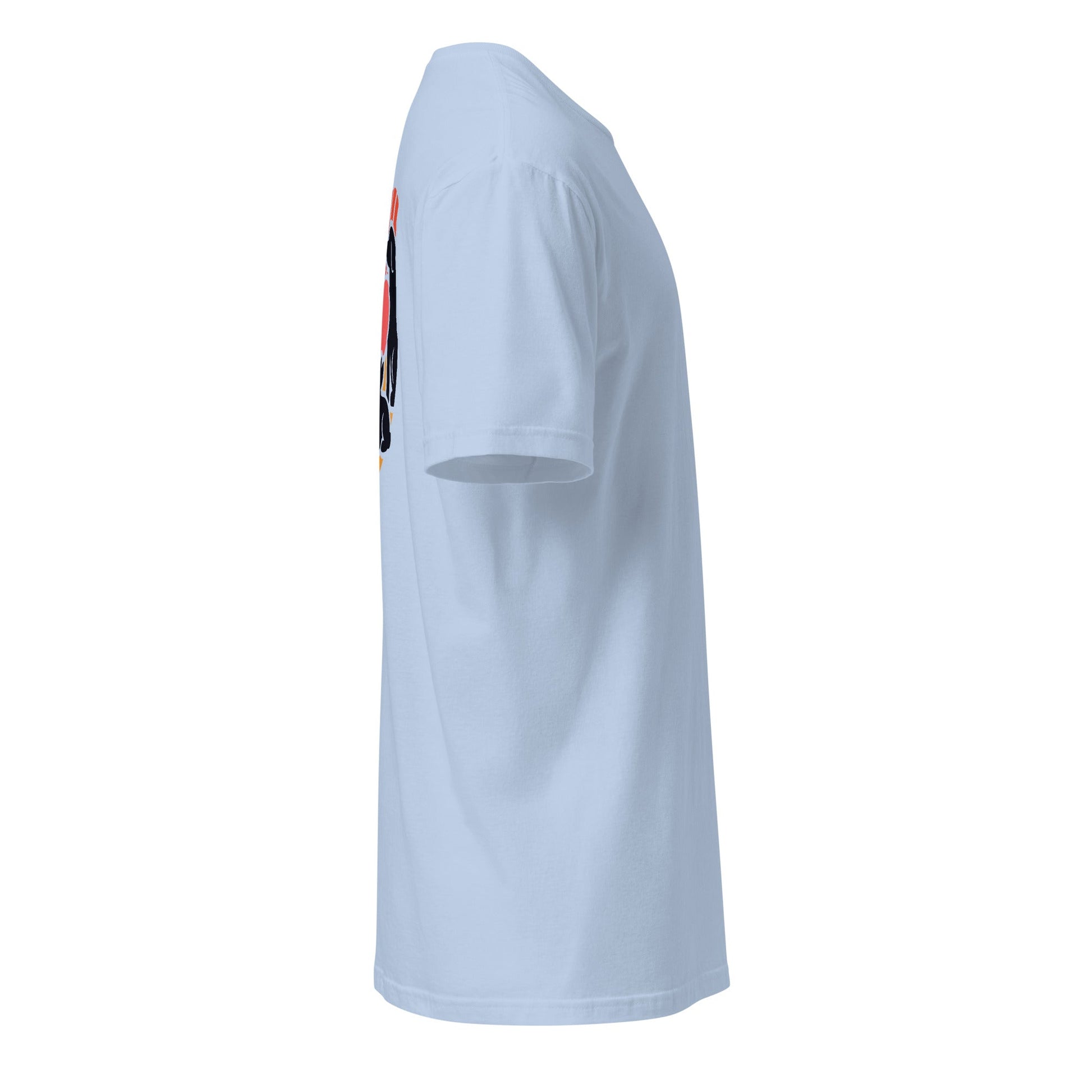 T-Shirt mit Herzmotiv und Tier-Silhouetten