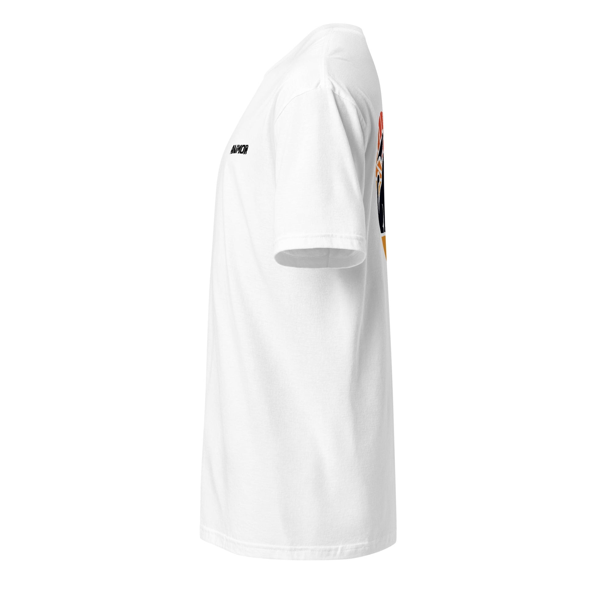 T-Shirt mit Herzmotiv und Tier-Silhouetten