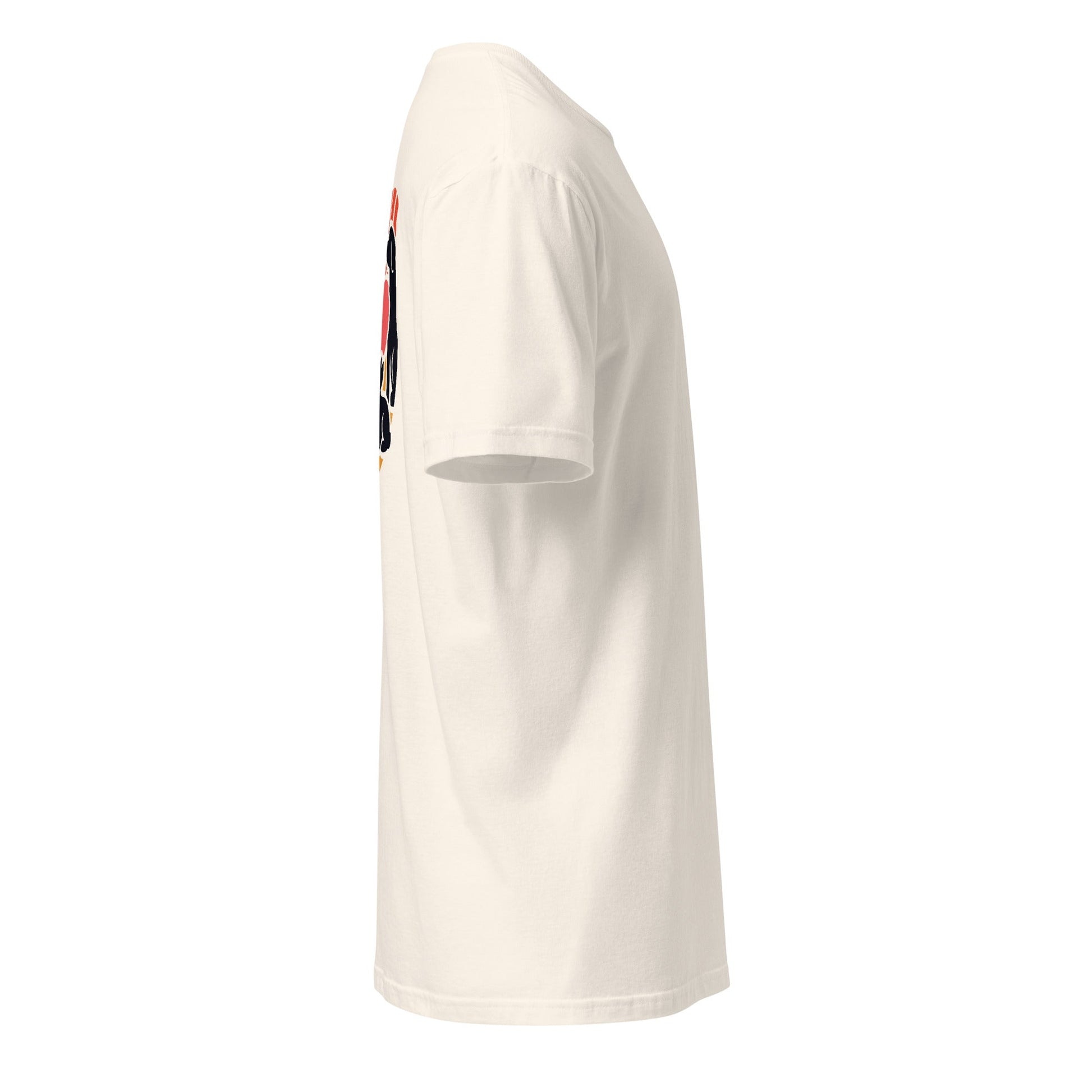 T-Shirt mit Herzmotiv und Tier-Silhouetten