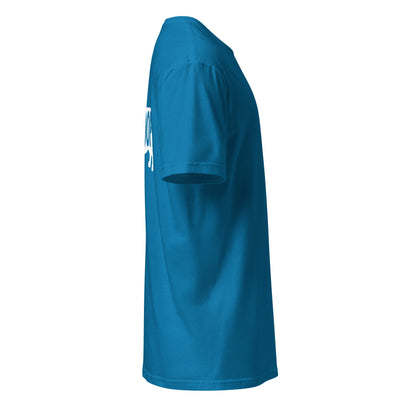 T-Shirt mit weißer Corgi-Silhouette & Schriftzug Woof