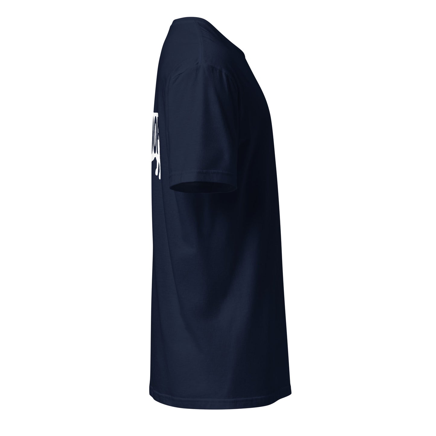 T-Shirt mit weißer Corgi-Silhouette & Schriftzug Woof