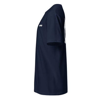 T-Shirt mit weißer Corgi-Silhouette & Schriftzug Woof